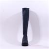 Miss Elastic Hilary Platform Long Boot - Navy Suede